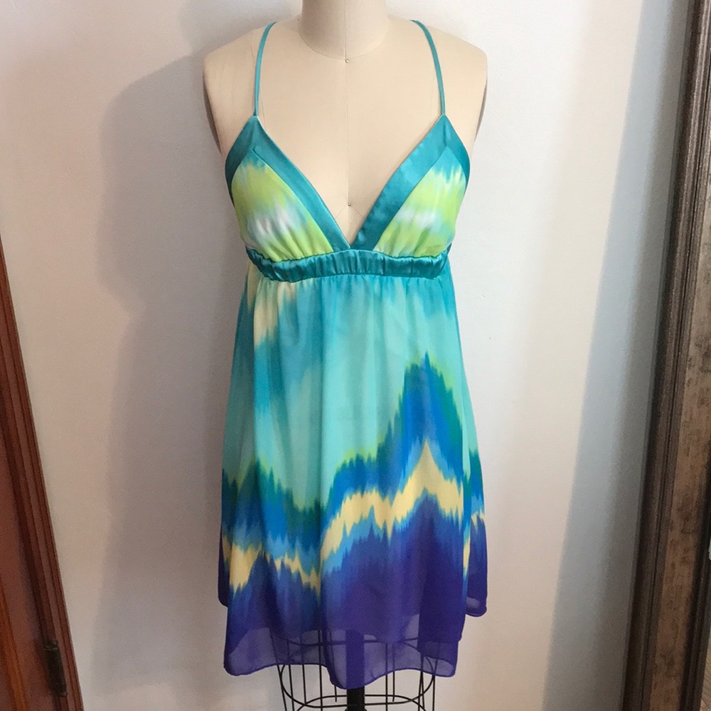 Tie Dyed Chiffon Dress